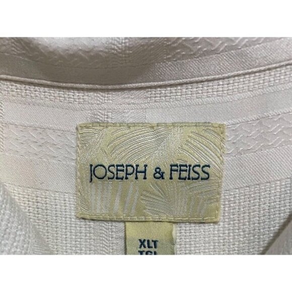 Joseph & Feiss Men's Sand Color Silk Blend Button Down Shirt Size XL - Picture 4 of 4